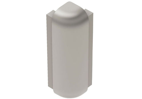 Schluter Rondec-Step-57 Out Crn 90 Aluminum Satin Nickel