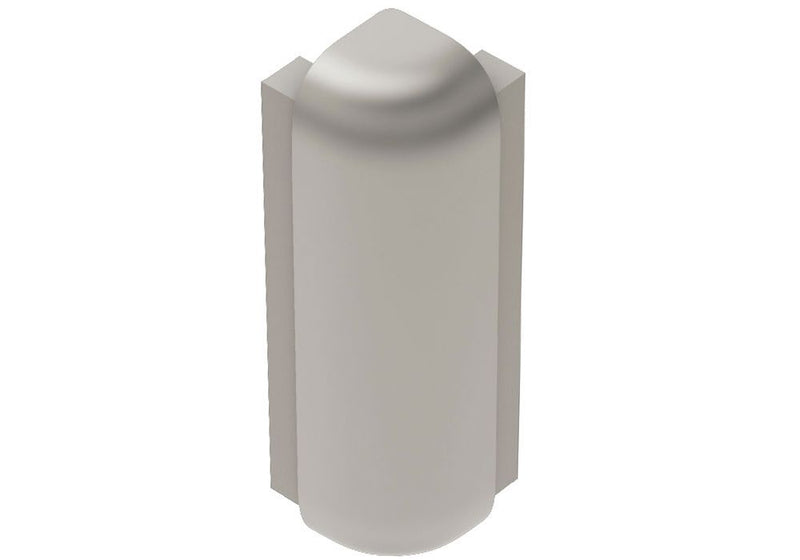 Schluter Rondec-Step-57 Out Crn 90 Aluminum Satin Nickel