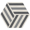 Daltile Bee Hive Hexagon 24x20 Run-Up Cool Blend