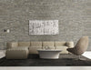 MSI Ledgestone Veneer - Sage Green Panel - Split Face Room Scene