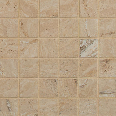 Veneto Porcelain Tile Collection Sand - 2"x2" Mosaic Swatch
