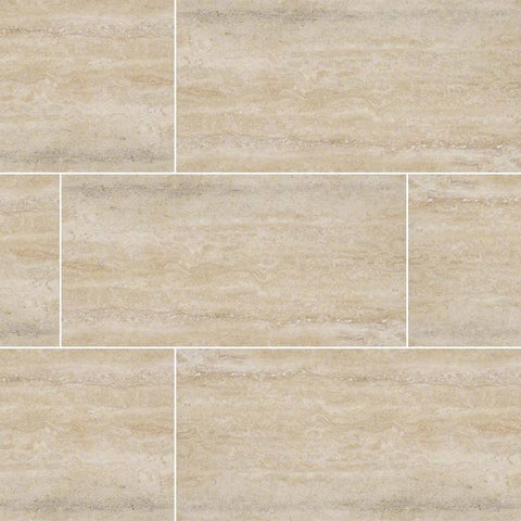 Veneto Porcelain Tile Collection Sand - 12"x24" Polished Swatch