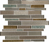 Daltile Crystal Shores Sapphire Lagoon CS95 Random Linear Mosaic Swatch 2