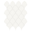 Tile Collection Soho 11x13 Scallop Mosaic Tile Canvas White Glossy