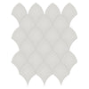 Tile Collection Soho 11x13 Scallop Mosaic Tile Halo Grey Glossy