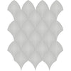 Tile Collection Soho 11x13 Scallop Mosaic Tile Loft Grey Glossy