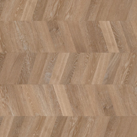 Karndean Luxury Vinyl Knight Tile Pale Limed Oak Chevron 48"x9" Swatch