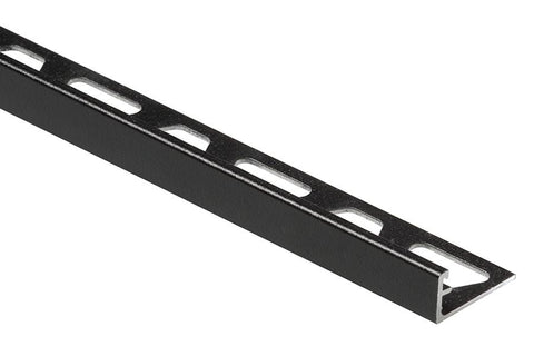 Schluter Schiene Edge Trim 1/8" Aluminum Matte Black Textured