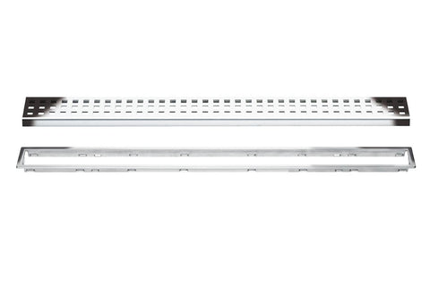 KERDI-LINE 3/4" FRAME 24" PERF. GRATE CHROME