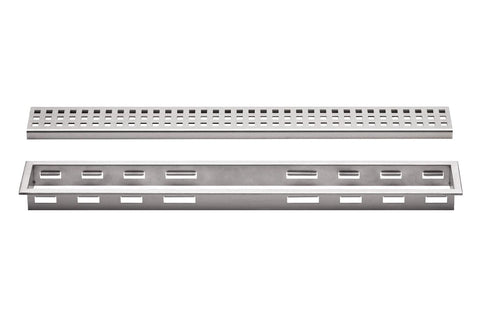 KERDI-LINE 1-1/8" FRAME 48" PERFORATED GRATE