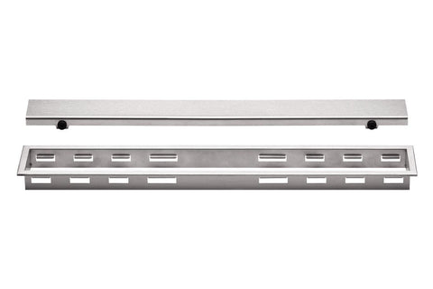 KERDI-LINE 1-1/8" FRAME 48" SOLID GRATE