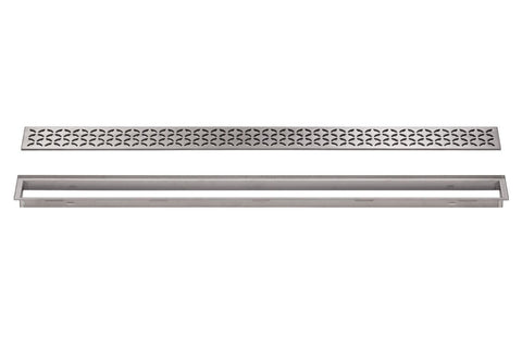 KERDI-LINE 29/32" FRAME 47-1/4" FLORAL GRATE