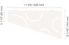 SHELF QUADRILAT CORNER CURVE MATTE WHITE