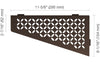 SHELF QUADRILAT CORNER FLORAL BRONZE