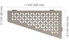 SHELF QUADRILAT CORNER FLORAL STONE GREY