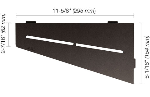 SHELF QUADRILAT CORNER PURE DK ANTHRACITE