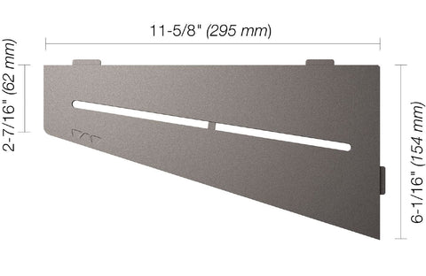 SHELF QUADRILAT CORNER PURE PEWTER