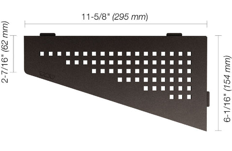 SHELF QUADRILAT CORNER SQUARE DK ANTHRACITE