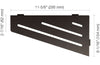 SHELF QUADRILAT CORNER WAVE DK ANTHRACITE