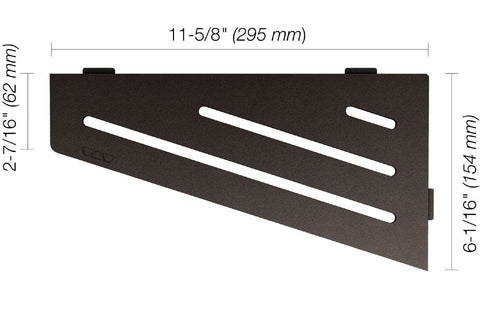 SHELF QUADRILAT CORNER WAVE DK ANTHRACITE