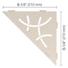 SHELF TRIANGULAR CORNER CURVE IVORY