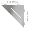 SHELF TRIANGULAR CORNER PURE BRUSH STN STEEL