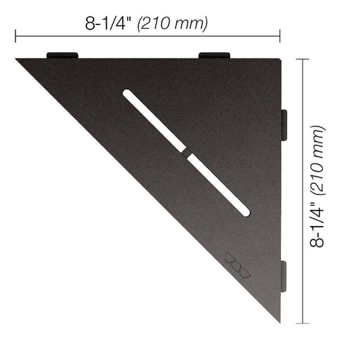 SHELF TRIANGULAR CORNER PURE DK ANTHRACITE