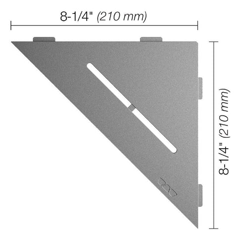 SHELF TRIANGULAR CORNER PURE PEWTER