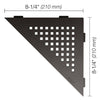SHELF TRIANGULAR CORNER SQUARE DK ANTHRACITE