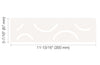 SHELF RECTANGULAR NICHE CURVE MATTE WHITE