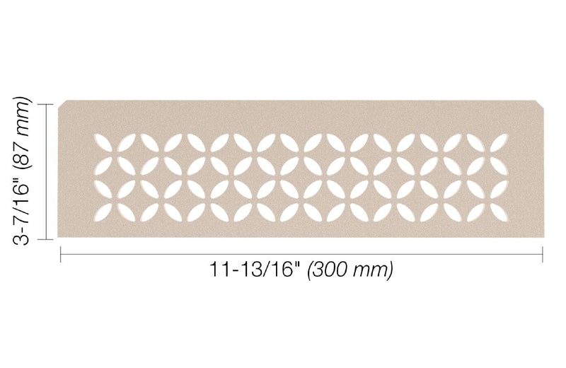 SHELF RECTANGULAR NICHE FLORAL CREAM