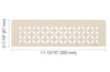 SHELF RECTANGULAR NICHE FLORAL IVORY