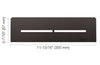 SHELF RECTANGULAR NICHE PURE DK ANTHRACITE