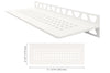 SHELF RECTANGULAR WALL SQUARE MATTE WHITE