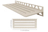 SHELF RECTANGULAR WALL WAVE CREAM
