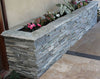 MSI Ledgestone Veneer - Sierra Blue Corner - Split Face Outdoor Scene