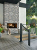 MSI Ledgestone Veneer - Sierra Blue Panel - Split Face Outdoor Scene
