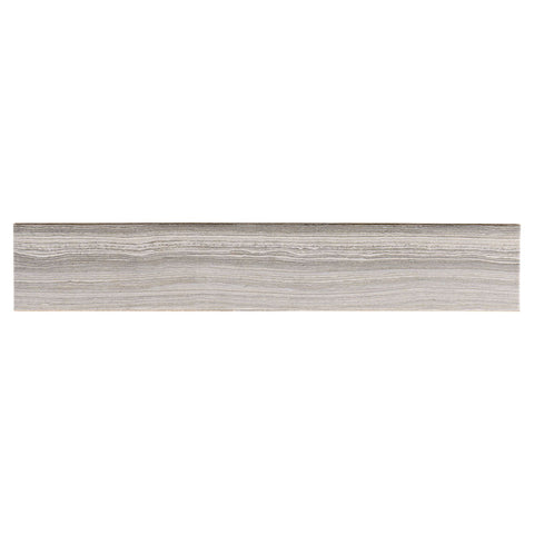 Eramosa Porcelain Tile Collection Silver - 3"x18" Bullnose Swatch