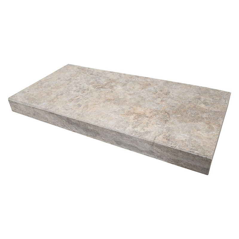 MSI - Coping - Silver Travertine 12x24 - BR EasedEdges