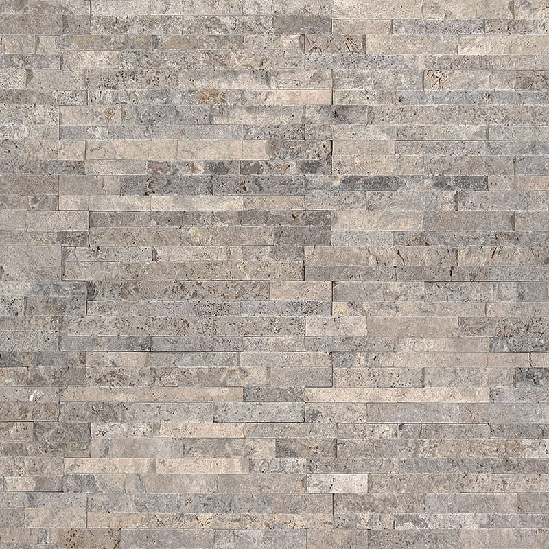 MSI Ledgestone Veneer - Silver Travertine Mini Panel