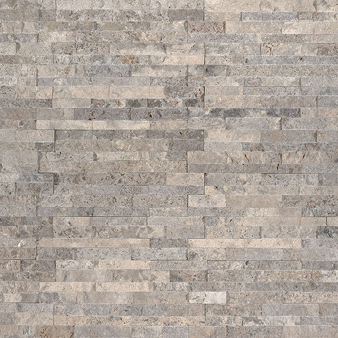 MSI Ledgestone Veneer - Silver Travertine Mini Panel Swatch
