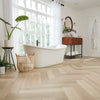 Karndean Luxury Vinyl Korlok Select Texas White Ash 24"x6" Room Scene