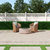 Arterra Porcelain Paver Soreno Ivory - 24"x48" Outdoor Scene