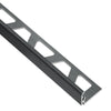 SCHLUTER JOLLY EDGE TRIM ALUMINUM BRUSH GRAPHITE