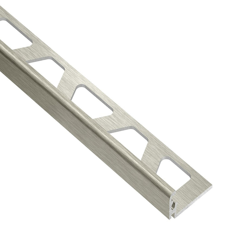 SCHLUTER JOLLY EDGE TRIM ALUMINUM BRUSH NICKEL
