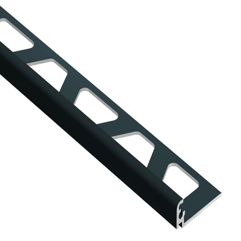 SCHLUTER JOLLY EDGE TRIM ALUMINUM MATTE BLACK