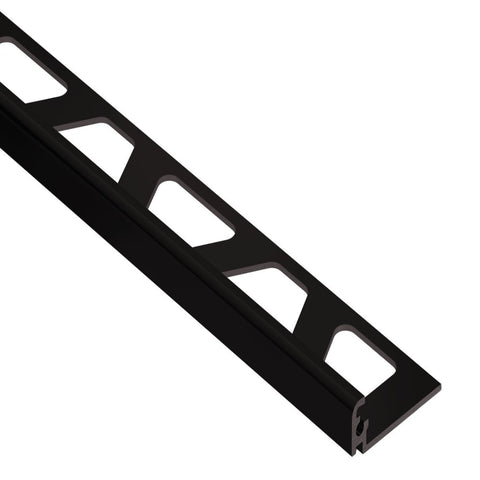 SCHLUTER JOLLY EDGE TRIM ALUMINUM BRIGHT BLACK