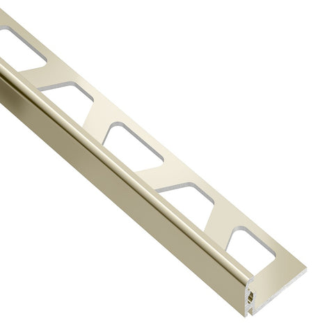 SCHLUTER JOLLY EDGE TRIM ALUMINUM POLISH NICKEL