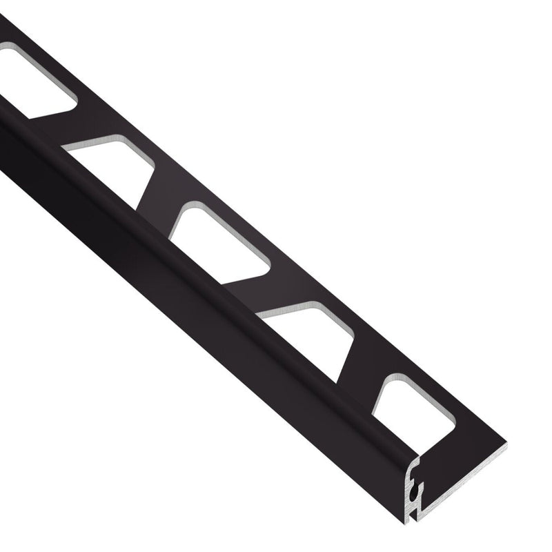 SCHLUTER JOLLY EDGE TRIM ALUMINUM BLACK BROWN