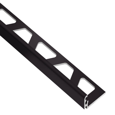 SCHLUTER JOLLY EDGE TRIM ALUMINUM BLACK BROWN